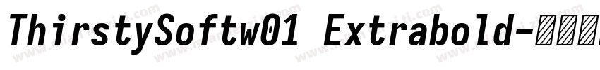 ThirstySoftw01 Extrabold字体转换